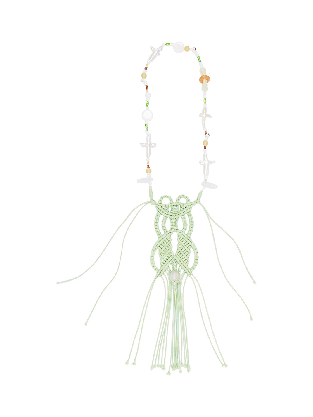 NUTEMPEROR | Handwoven Irregular Tassel Beaded Necklace - PSYLOS 1, NUTEMPEROR | Handwoven Irregular Tassel Beaded Necklace, Necklaces, NUTEMPEROR, PSYLOS 1